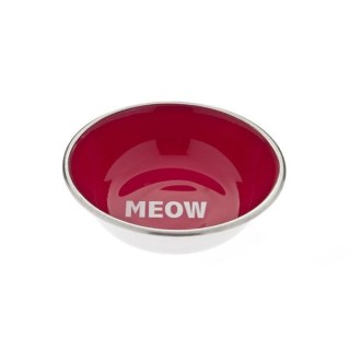 Cuenco Meow Acero Rojo 350ml
