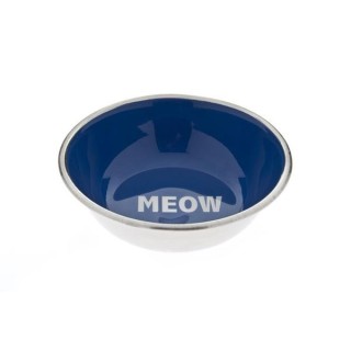 Cuenco Meow Acero Azul 350ml