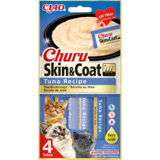 Receta Piel y Pelaje Atun Churu Gatos 4x14gr