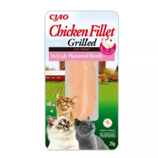 Filete de Pollo en Caldo de Cangrejo Churu Gatos 25gr