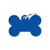 Placa Personalizable Hueso Grande Azul