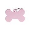 Placa Personalizable Hueso Grande Rosa