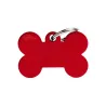 Placa Personalizable Hueso Grande Rojo
