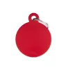 Placa Personalizable Circulo Grande Rojo