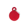 Placa Personalizable Circulo Pequeño Rojo