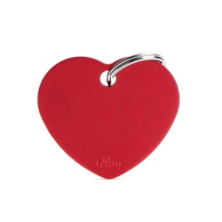 Placa Personalizable Corazon Grande Rojo