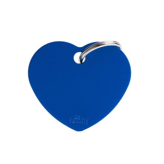Placa Personalizable Corazon Grande Azul