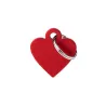 Placa Personalizable Corazon Pequeño Rojo