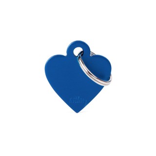 Placa Personalizable Corazon Pequeño Azul