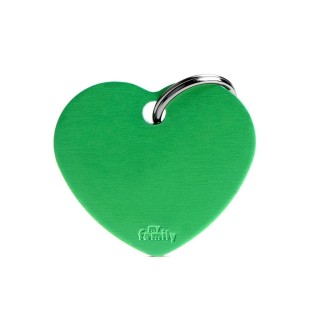 Placa Personalizable Corazon Grande Verde