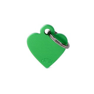 Placa Personalizable Corazon Pequeño Verde