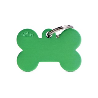 Placa Personalizable Hueso Grande Verde