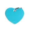 Placa Personalizable Corazon Grande Celeste