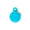 Placa Personalizable Circulo Pequeño Celeste