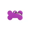 Placa Personalizable Hueso Pequeño Violeta