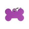 Placa Personalizable Hueso Grande Violeta