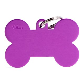 Placa Personalizable Hueso XL Violeta