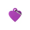 Placa Personalizable Corazon Pequeño Violeta