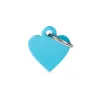 Placa Personalizable Corazon Pequeño Celeste