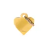 Placa Personalizable Corazon Pequeño Dorado