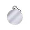 Placa Personalizable Circulo Grande Aluminio Cromado