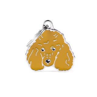 Placa Personalizable Caniche Albaricoque