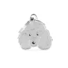 Placa Personalizable Caniche Gris