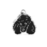 Placa Personalizable Caniche Negro