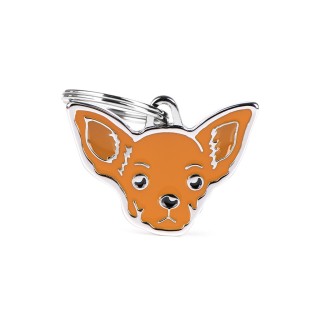 Placa Personalizable Chihuahua Marron