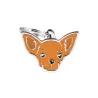 Placa Personalizable Chihuahua Marron