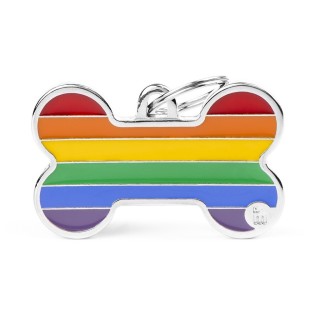 Placa Personalizable Hueso XL Rainbow