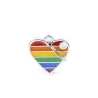 Placa Personalizable Corazon Pequeño Rainbow