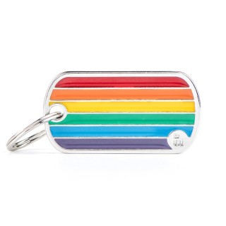 Placa Personalizable Tag Rainbow