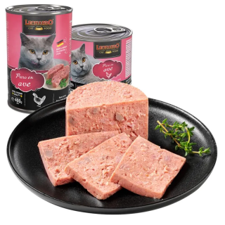 Menu Pura carne de Ave para Gatos Leonardo Lata 200gr