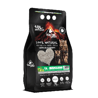 Arena de Gatos Volcan Manzana Verde