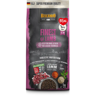 Pienso Finest Grain Free de Cordero para Perros Belcando 1kg