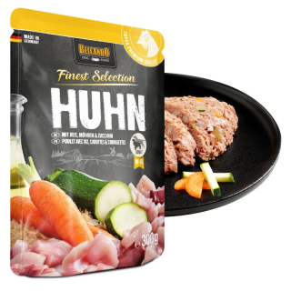 Pouch Finest Selection para Perros de Pollo con Arroz y Calabacin Belcando 125gr